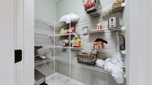 view of pantry