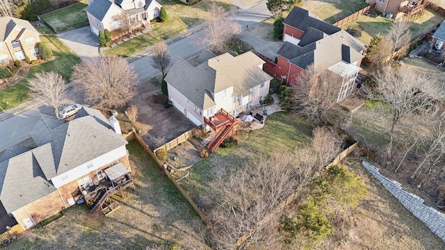 birds eye view of property featuring a residential view