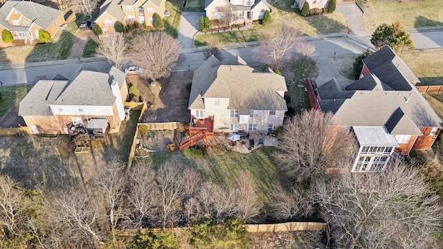 bird's eye view featuring a residential view