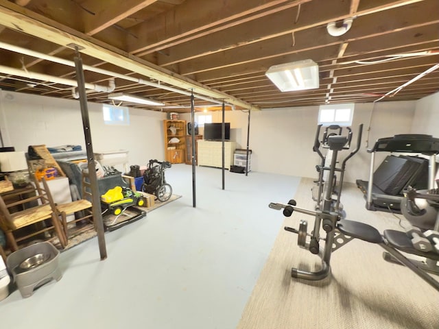 view of exercise room