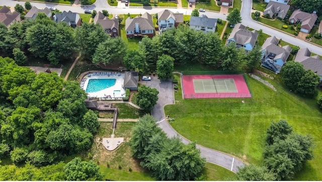 drone / aerial view featuring a residential view