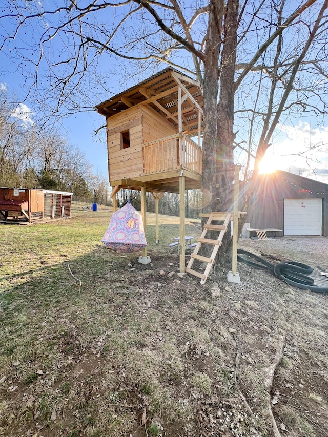 view of outbuilding featuring an outdoor structure