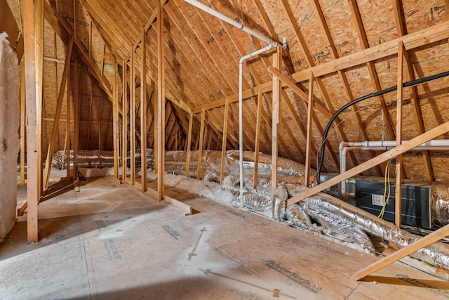 view of attic