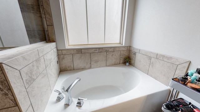 full bathroom featuring a bath