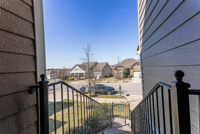 balcony with a residential view