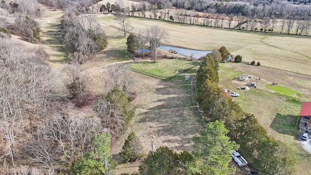 bird's eye view featuring a rural view