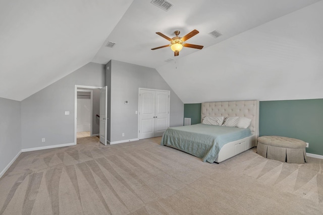 unfurnished bedroom featuring carpet floors, visible vents, and baseboards