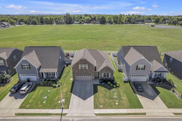 birds eye view of property featuring a residential view