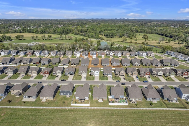 drone / aerial view featuring a residential view