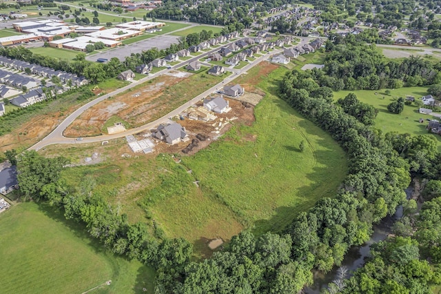 drone / aerial view with a residential view