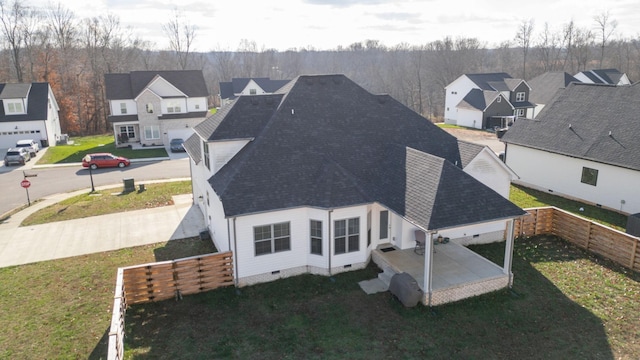 bird's eye view featuring a residential view