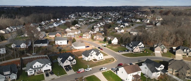 birds eye view of property featuring a residential view