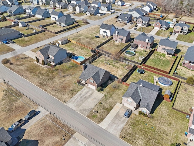 drone / aerial view featuring a residential view