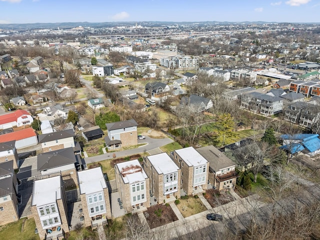 bird's eye view featuring a residential view