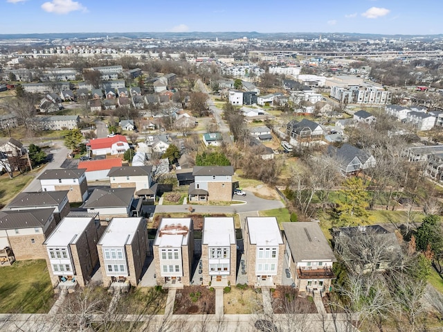 drone / aerial view featuring a residential view