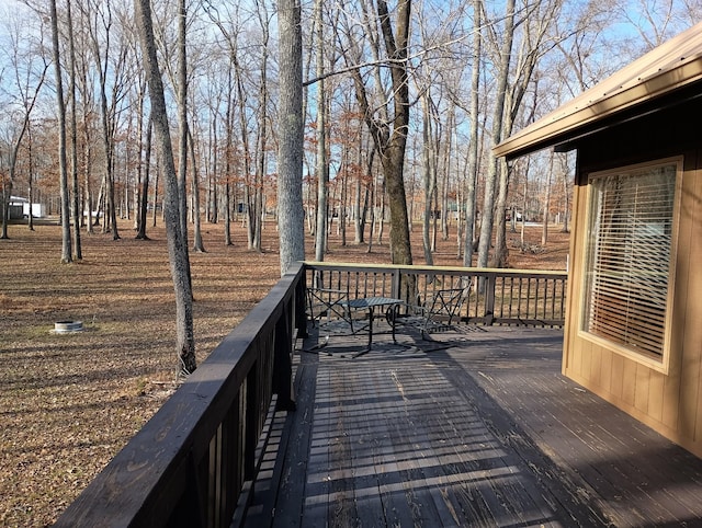 view of wooden terrace