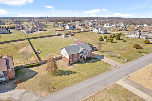 drone / aerial view featuring a residential view