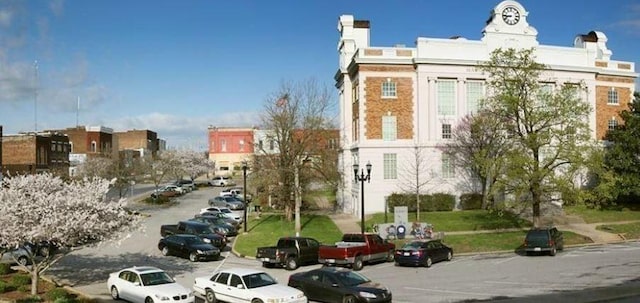 exterior space with sidewalks