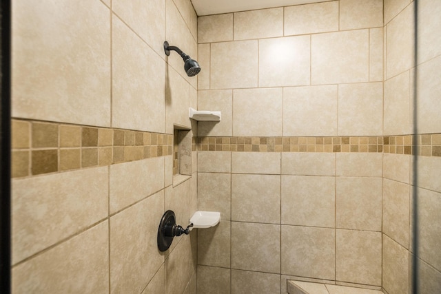 details featuring a tile shower