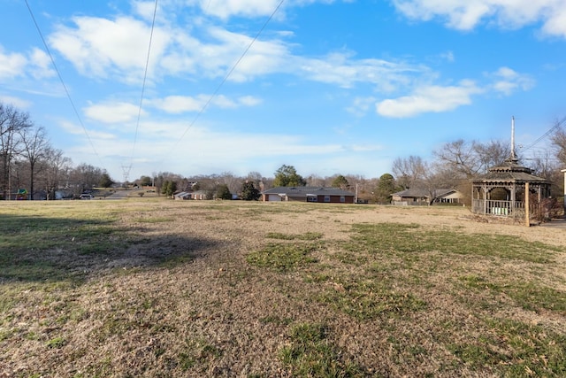 view of yard featuring a gazebo