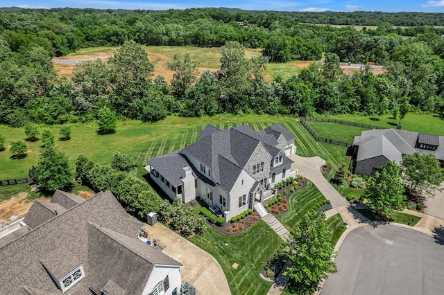 7108 Mason Grove Ct, College Grove, TN 37046 - view from above of property featuring a forest