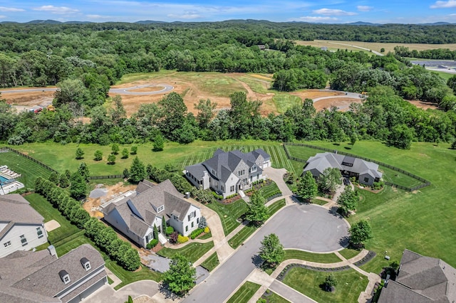7108 Mason Grove Ct, College Grove, TN 37046 - aerial view of property's location with a heavily wooded area