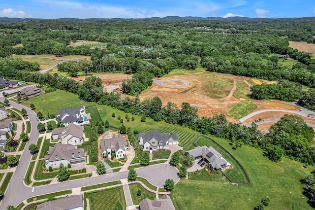 7108 Mason Grove Ct, College Grove, TN 37046 - aerial overview of property's location with a heavily wooded area and nearby suburban area