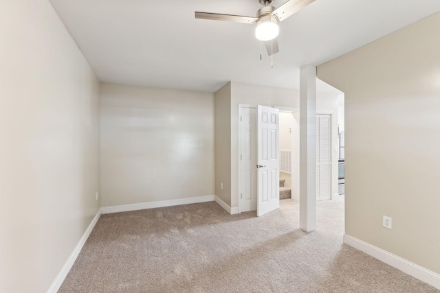 306 W 17th St, Columbia, TN 38401 - carpeted spare room featuring a ceiling fan and baseboards