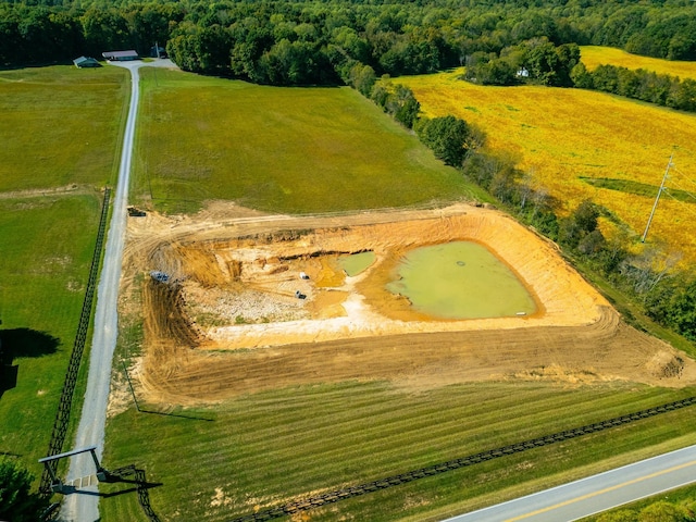 bird's eye view featuring a rural view