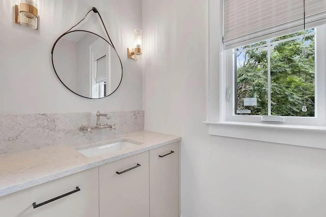 bathroom featuring vanity