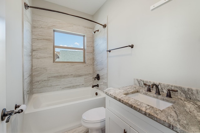 64 Harbor Pt, Lebanon, TN 37087 - bathroom with toilet, vanity, and tub / shower combination
