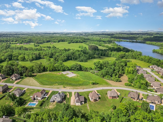 64 Harbor Pt, Lebanon, TN 37087 - aerial view of residential area with a large body of water and a forest