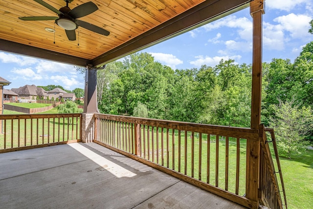 64 Harbor Pt, Lebanon, TN 37087 - view of patio / terrace featuring a ceiling fan