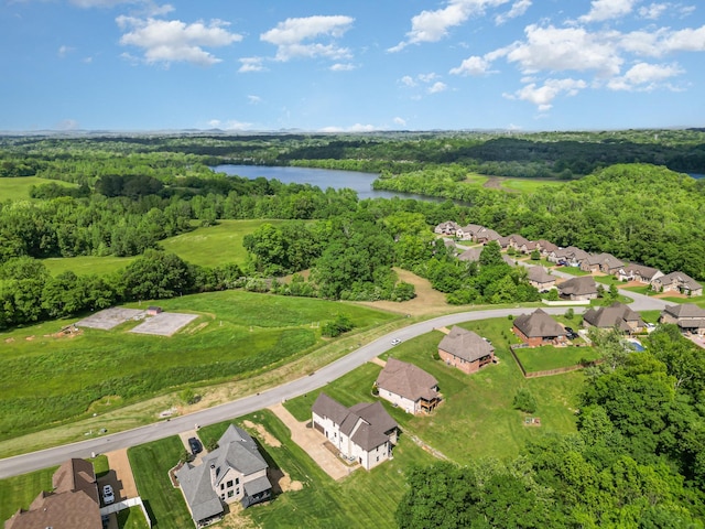 64 Harbor Pt, Lebanon, TN 37087 - aerial perspective of suburban area with a forest and a large body of water