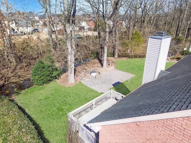 view of yard with a patio