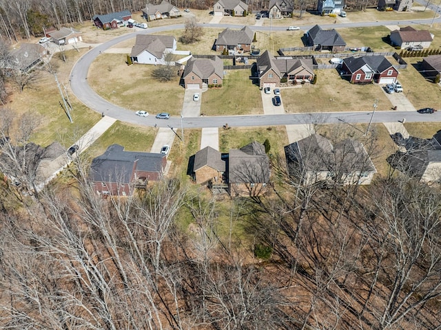 aerial view featuring a residential view