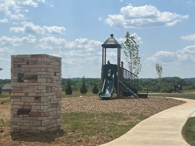 view of community jungle gym