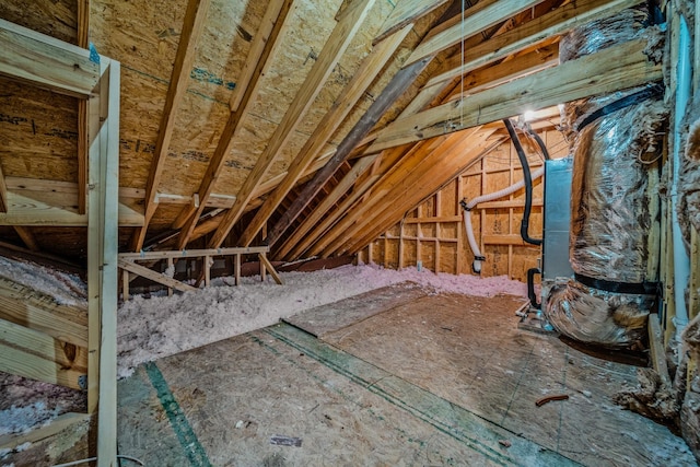 view of attic