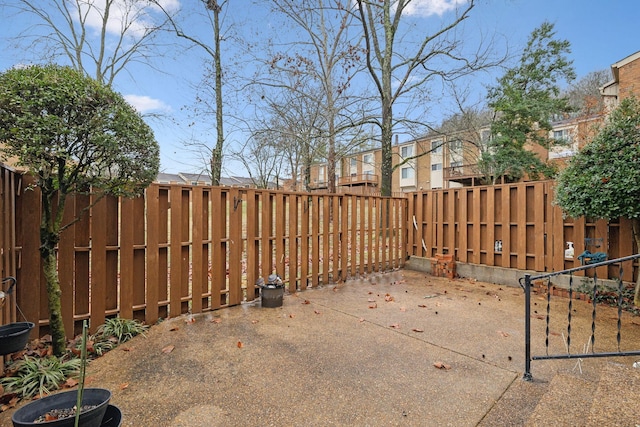 view of patio / terrace with a fenced backyard