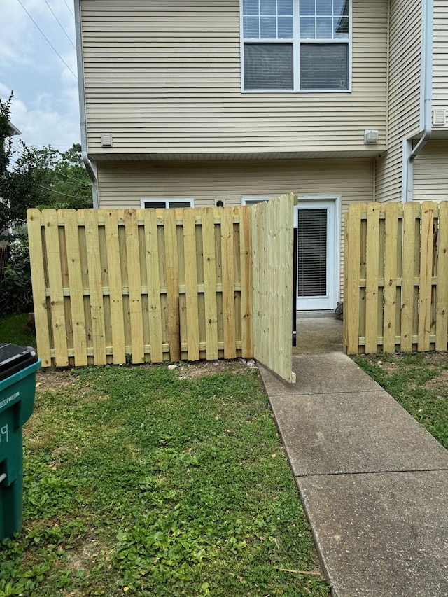 exterior space with fence