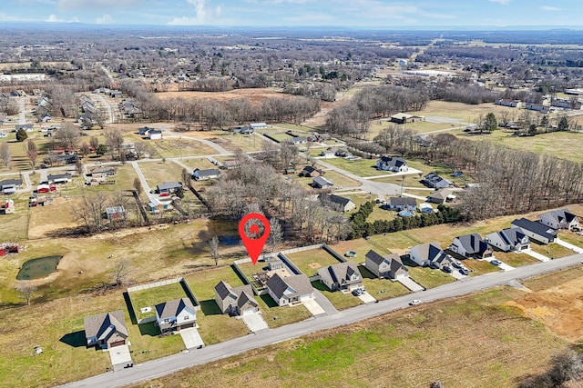 birds eye view of property featuring a residential view