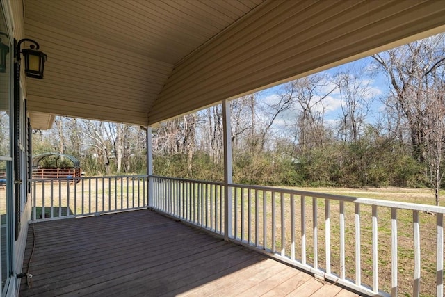 view of deck