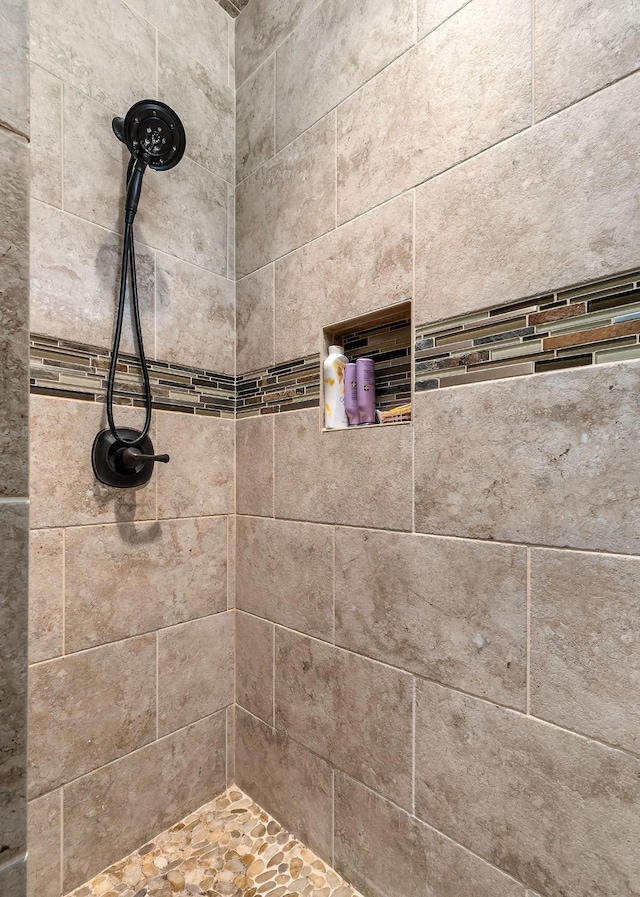 room details featuring tiled shower