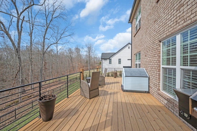 view of wooden terrace