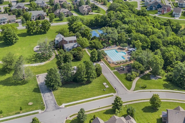 bird's eye view featuring a residential view