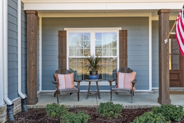 view of patio featuring covered porch