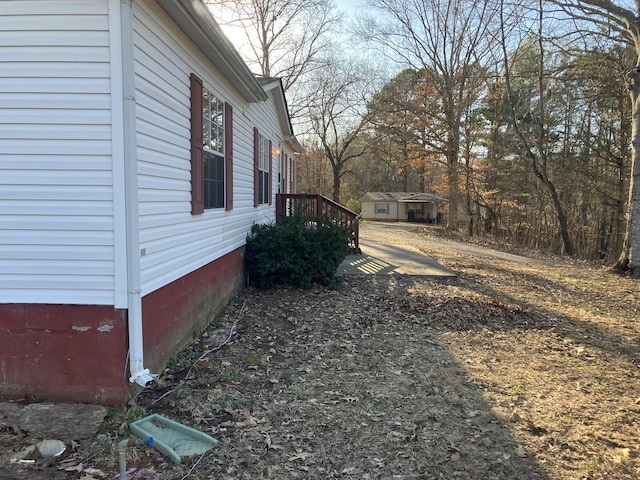 view of home's exterior