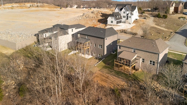 bird's eye view with a residential view