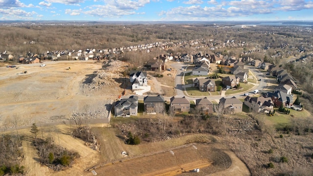 aerial view featuring a residential view