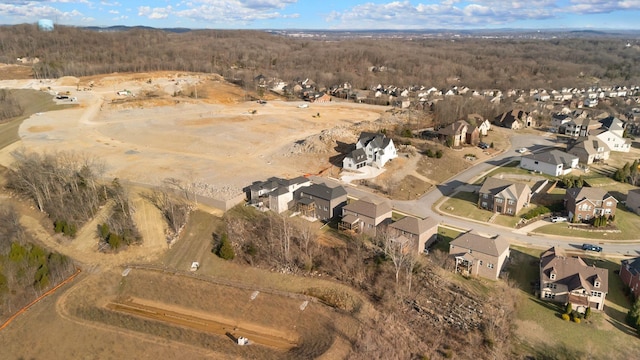 aerial view featuring a residential view